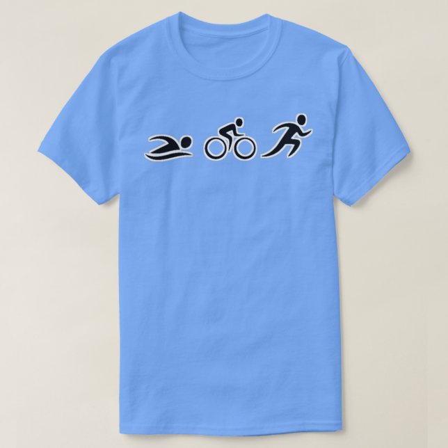 T-shirt Course de vélo de natation 41 (Design devant)