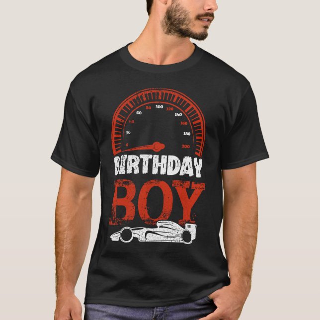 T-shirt Course de voiture Boy Race Anniversaire (Devant)
