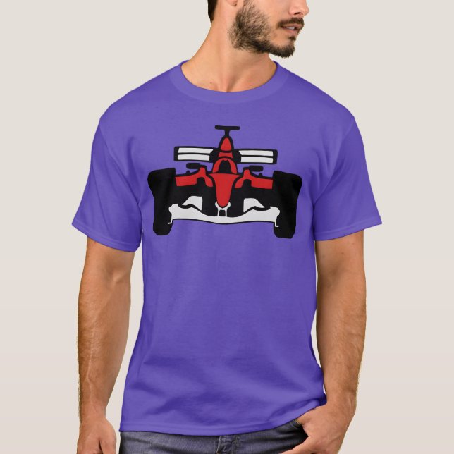 T-shirt course de voiture de formule 1 amis 1072 (Devant)
