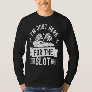 T-shirt Course de voitures à crémaillère Je suis juste là