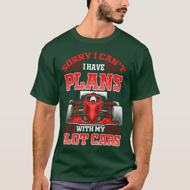 T-shirt Course de voitures à encastrer J'ai des projets av (Devant)