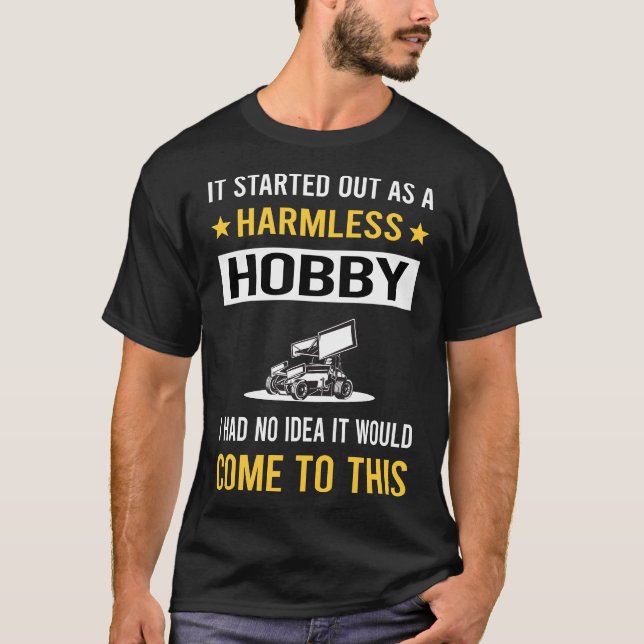 T-shirt Course de voitures de sprint inoffensive pour amat (Devant)