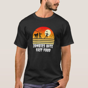 T-shirt Course de zombies de Halloween qui détestent la re