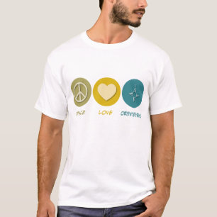 T-shirt Course d'orientation d'amour de paix