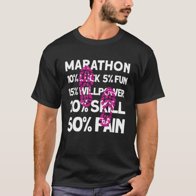 T-shirt Course du Marathon Running Road (Devant)