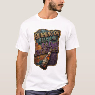 T-shirt Course effrénée de BIÈRE ET MAUVAISES DÉCISIONS