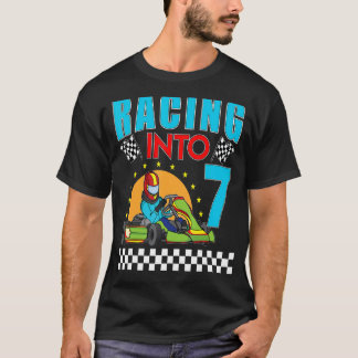 T-shirt Course en 7 Go Kart Racing Go Kart 7e anniversaire
