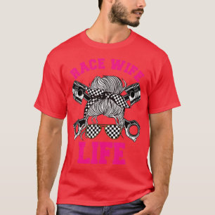 T-shirt Course Femme Life Dirt Track Racer Racer Vélo Voit