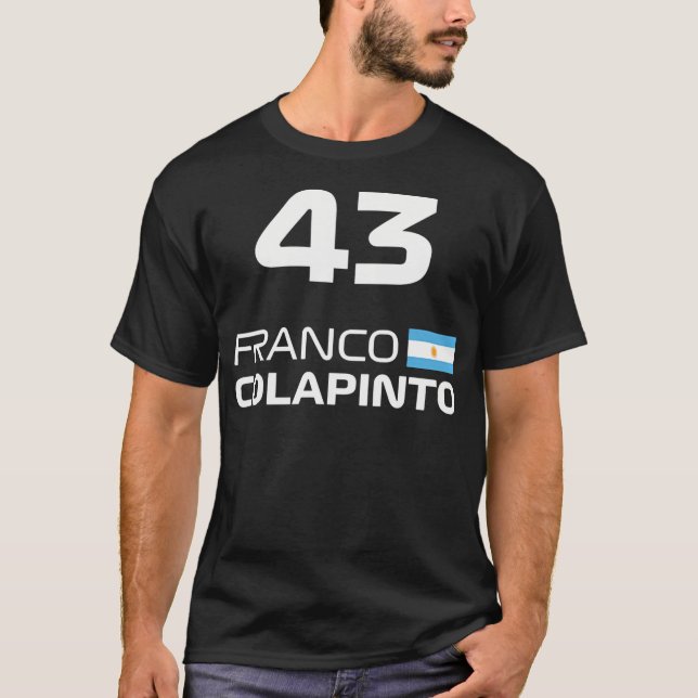 T-shirt Course Formule Racing Franco Colapinto (Devant)