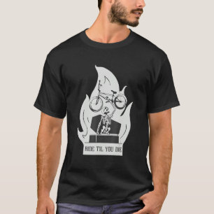 T-shirt Course jusqu'à votre mort Skeleton Vélo BMX Stunt
