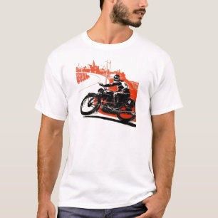 T-shirt Course moto vintage
