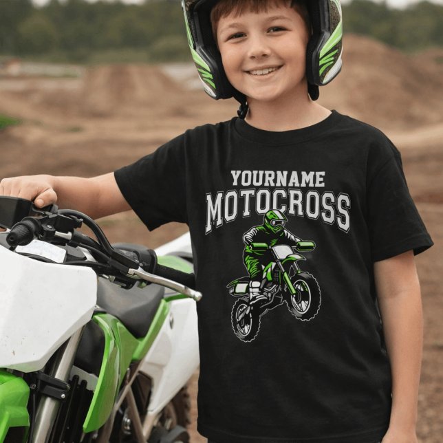 T-shirt Course Motocross Dirt Bike Rider personnalisée (Créateur téléchargé)
