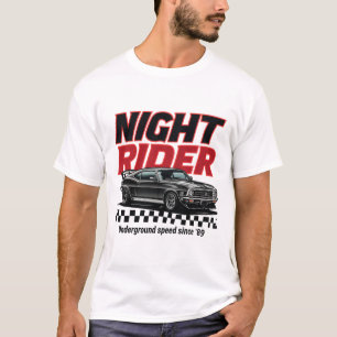 T-shirt Course nocturne souterraine de voitures modifiées 