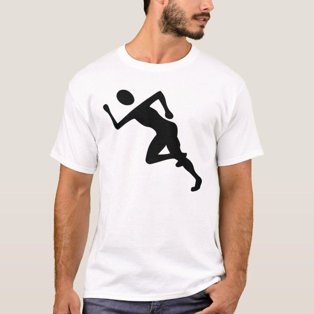 T-shirt Course - Noir (Devant)