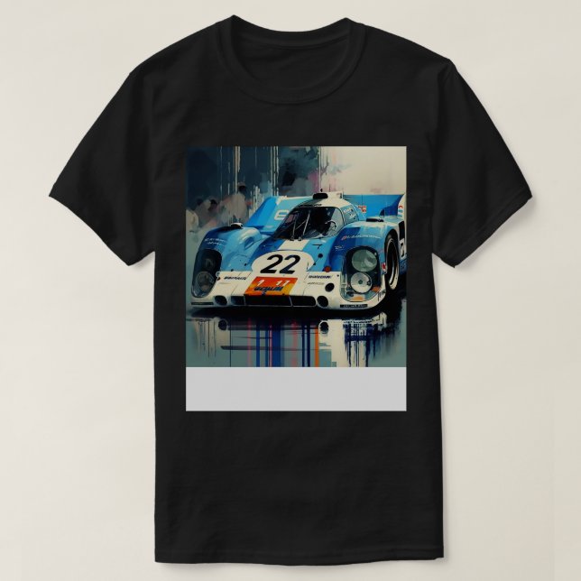 T-shirt Course rétro (Design devant)
