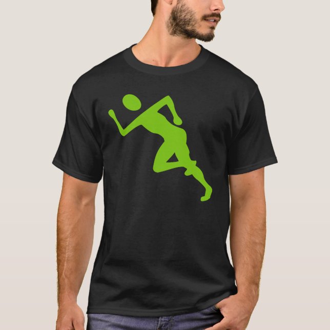T-shirt Course - Vert Martien (Devant)