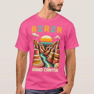 T-shirt Course vintage Rim 2 Rim Grand Canyon Trail Run R2