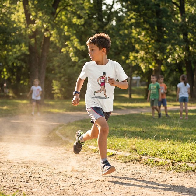 T-shirt Course Walker Athlète Sports Runner en mouvement (Créateur téléchargé)