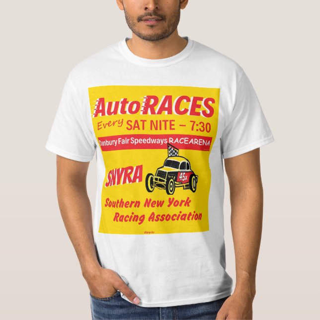 T-shirt COURSES AUTOMATIQUES ! Logo juste des speed-ways (Devant)