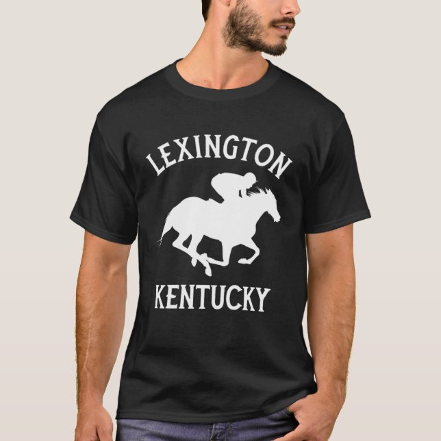 T-shirt Courses de chevaux à Lexington Kentucky (Devant)