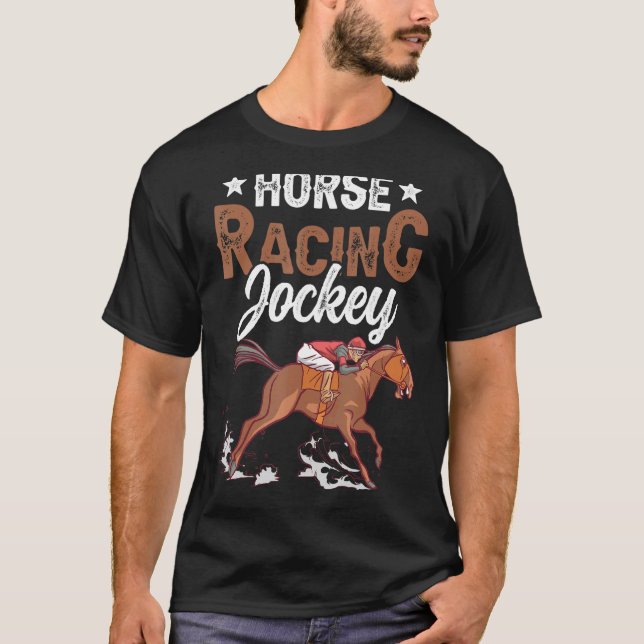 T-shirt Courses de chevaux Jockey Cavalier Chevaux de cour (Devant)