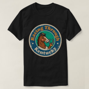 T-shirt Courses de chevaux rétro vintage amusant du Kentuc