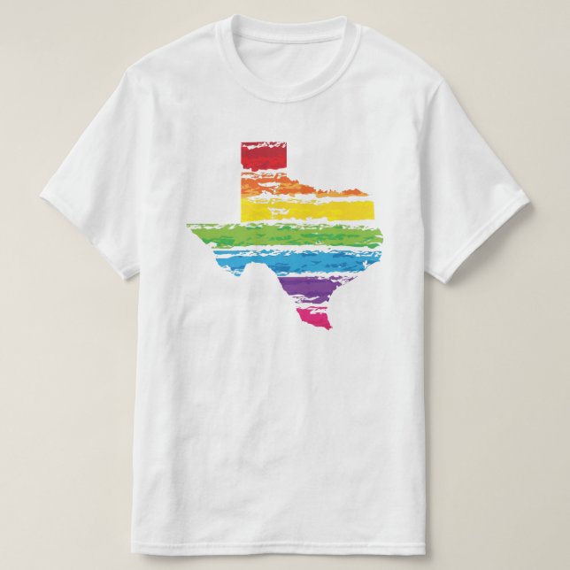 T-shirt courses de couleur du Texas (Design devant)
