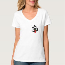 T-shirt court de douille avec le budhism de