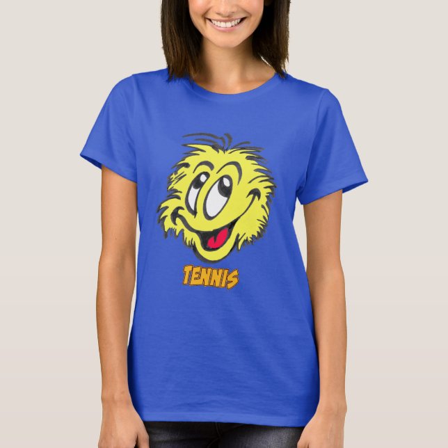 T-shirt court de tennis BLUE de base pour femmes (Devant)