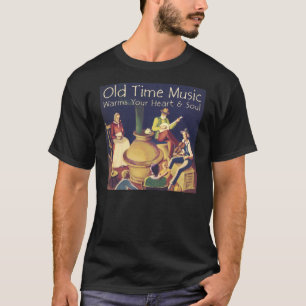 T-shirt court foncé de coeur et de douille des