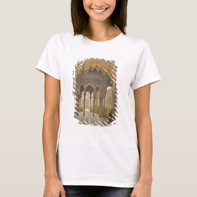T-shirt Court of the Lions, the Alhambra, Grenade, 185 (Devant)