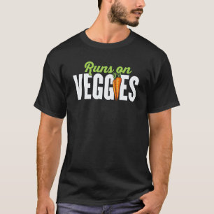 T-shirt Court Sur Les Legumes Vegan Carotte Amateur De Nou