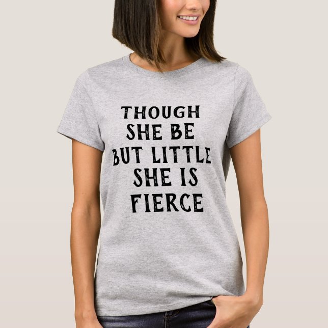 T-SHIRT COURTE PETITE FILLE FIERCE SHAKESPEARE (Devant)