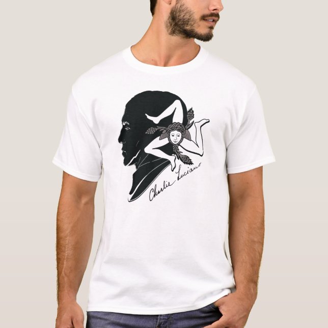 T-shirt Cousent Nostra | Luciano affermit (Devant)