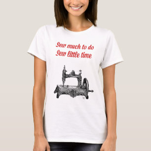 T-shirt Cousez peu d'illustration de temps