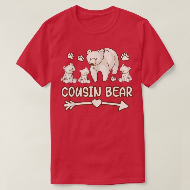 T-shirt cousin 3 cub, cousin bear  (Design devant)