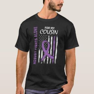 T-shirt Cousin Alzheimers Sensibilisation États-Unis Drape