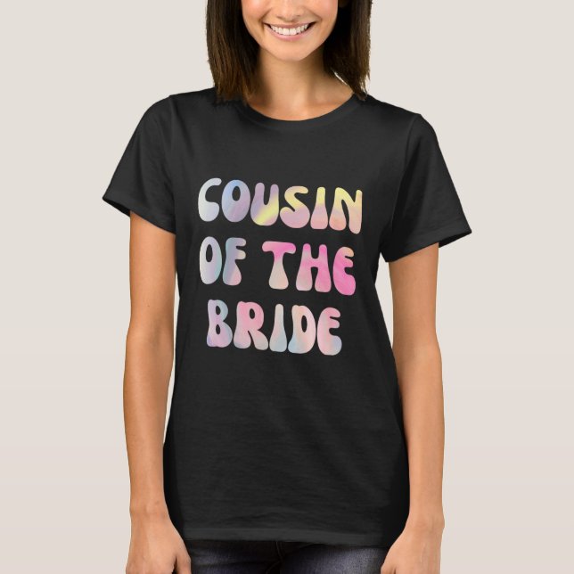 T-shirt Cousin Amusant De La Mariée (Devant)