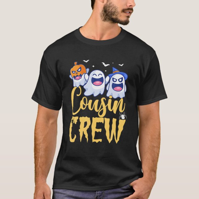T-shirt Cousin Boo Crew Funny Cousin Crew Halloween Costum (Devant)
