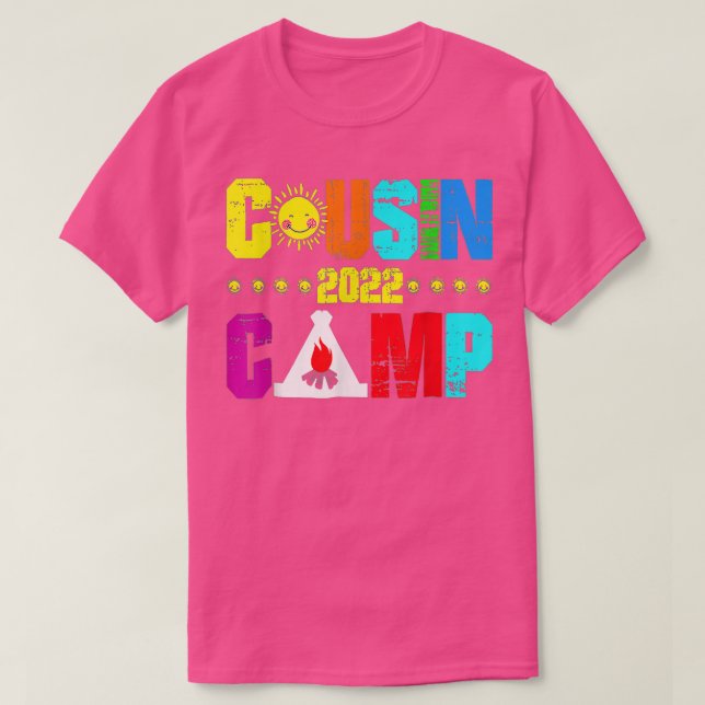 T-shirt Cousin Camp 2022 Cousin Tribe Vacation (Design devant)