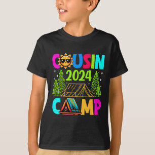 T-shirt Cousin Camp 2024 Vacances en famille Camping été C