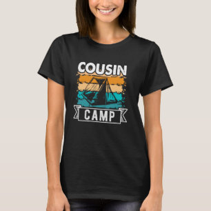T-shirt Cousin Camp 2024 Vacances en famille Camping été C