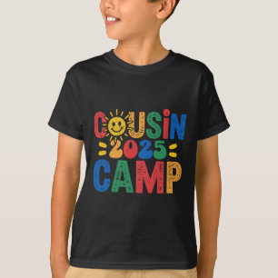 T-shirt Cousin Camp 2025 Camping Feu de camp Vacances d'ét