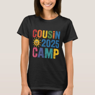 T-shirt Cousin Camp 2025 Chemise - Colorful Family Reunion
