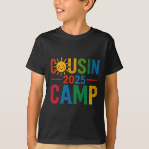 T-shirt Cousin Camp 2025 Vacances d'Été Rassemblement de F