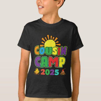 T-shirt Cousin Camp 2025 Vacances en famille Camping été C