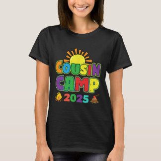 T-shirt Cousin Camp 2025 Vacances en famille Camping été C