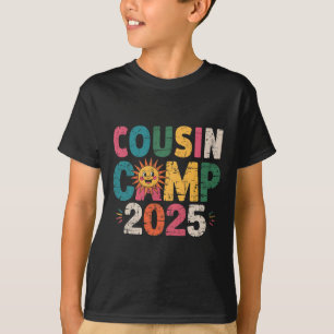 T-shirt Cousin Camp 2025 Vacances familiales Camping d'été