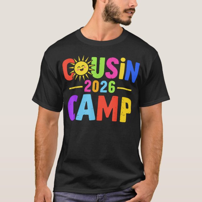 T-shirt Cousin Camp 2026 Été (Devant)