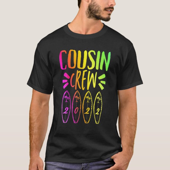 T-shirt Cousin Crew 2022 Summer Vacation Beach Matching Fa (Devant)